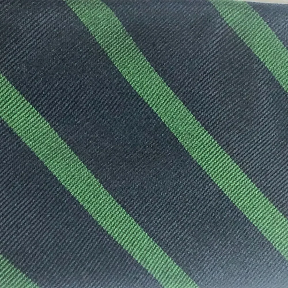 Vintage Angelo Stanganini Firenze Rep Silk Tie Navy Blue Green Stripe Italy